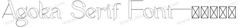 Agoka Serif Font字体转换